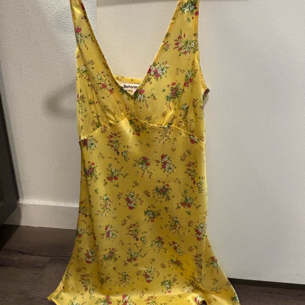 Reformation Ellery silk slip mini dress - Picture 3 of 4